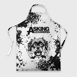 Фартук кулинарный Asking Alexandria - рок пес, цвет: 3D-принт