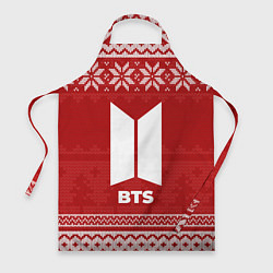 Фартук кулинарный Новогодний BTS, цвет: 3D-принт