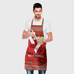 Фартук кулинарный Seventeen new year, цвет: 3D-принт — фото 2