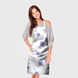 Фартук кулинарный Зимний узор со снежинками, цвет: 3D-принт — фото 2