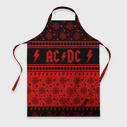 Фартук кулинарный ACDC christmas sweater, цвет: 3D-принт