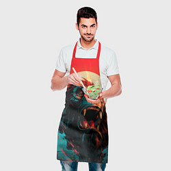 Фартук кулинарный King Kong roar, цвет: 3D-принт — фото 2