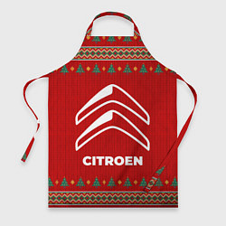 Фартук кулинарный Citroen new year, цвет: 3D-принт