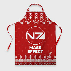 Фартук Новогодний Mass Effect с оленями