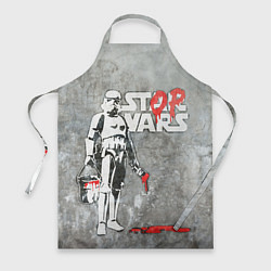 Фартук кулинарный Banksy - stop wars, цвет: 3D-принт