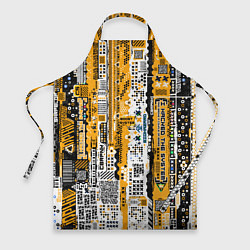 Фартук Cyberpunk pattern yellow