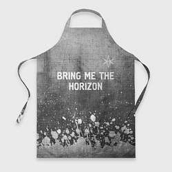 Фартук кулинарный Bring Me the Horizon - grey gradient посередине, цвет: 3D-принт