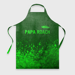 Фартук кулинарный Papa Roach - green gradient посередине, цвет: 3D-принт