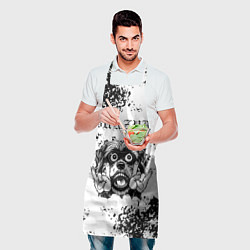 Фартук кулинарный Burzum - рок пес, цвет: 3D-принт — фото 2