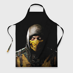 Фартук кулинарный Mortal kombat Scorpion - кто следующий, цвет: 3D-принт