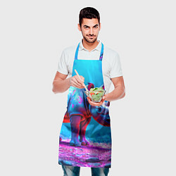 Фартук кулинарный Носорог в сказачном лесу, цвет: 3D-принт — фото 2