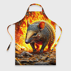 Фартук кулинарный Броненосец в огне, цвет: 3D-принт