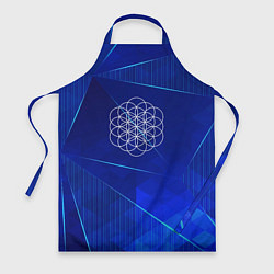 Фартук кулинарный Coldplay blue poly, цвет: 3D-принт