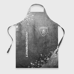 Фартук кулинарный Lamborghini - grey gradient вертикально, цвет: 3D-принт