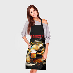 Фартук кулинарный Все дуреют с этих традиций - капибара, цвет: 3D-принт — фото 2