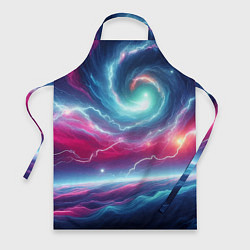 Фартук Spiral neon galaxy - ai art fantasy