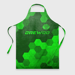 Фартук кулинарный Daewoo - green gradient посередине, цвет: 3D-принт
