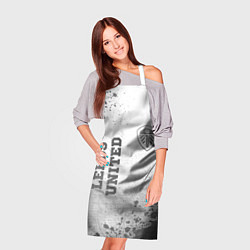 Фартук кулинарный Leeds United - white gradient вертикально, цвет: 3D-принт — фото 2