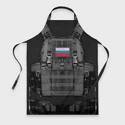 Фартук кулинарный Бронежилет спецназ - армия России, цвет: 3D-принт
