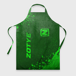 Фартук кулинарный Zotye - green gradient вертикально, цвет: 3D-принт