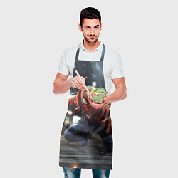 Фартук кулинарный Человек-паук запускает паутину, цвет: 3D-принт — фото 2