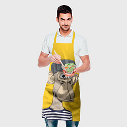 Фартук кулинарный NFT ape turtleneck, цвет: 3D-принт — фото 2