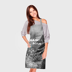 Фартук кулинарный Chainsaw Man - grey gradient посередине, цвет: 3D-принт — фото 2