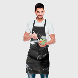 Фартук кулинарный Человек-паук в черном костюме, цвет: 3D-принт — фото 2