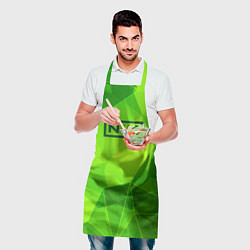 Фартук кулинарный Nine Inch Nails green poly, цвет: 3D-принт — фото 2