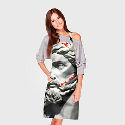 Фартук кулинарный Античный портрет зарисовки, цвет: 3D-принт — фото 2