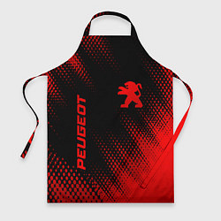 Фартук кулинарный Peugeot - red gradient вертикально, цвет: 3D-принт