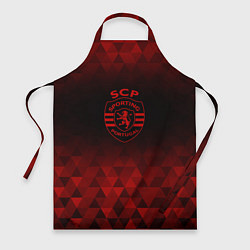 Фартук кулинарный Sporting red poly, цвет: 3D-принт