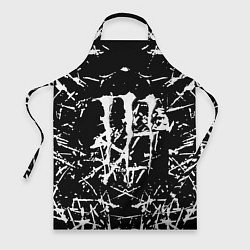 Фартук Monster energy белые штрихи краско