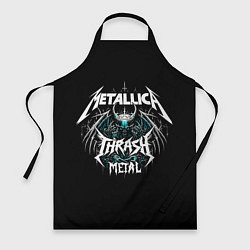 Фартук кулинарный Metallica group - thrash metal style, цвет: 3D-принт