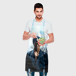 Фартук кулинарный Брюс Ли в дыму, цвет: 3D-принт — фото 2