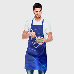 Фартук кулинарный Lamborghini blue poly, цвет: 3D-принт — фото 2