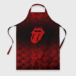 Фартук кулинарный Rolling Stones red poly, цвет: 3D-принт