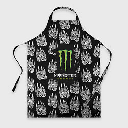 Фартук кулинарный Monster energy медвежьи лапы, цвет: 3D-принт