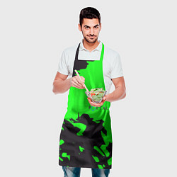 Фартук кулинарный Portal черный дым, цвет: 3D-принт — фото 2