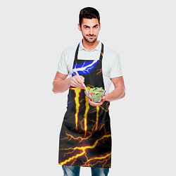 Фартук кулинарный Monster energy шторм, цвет: 3D-принт — фото 2