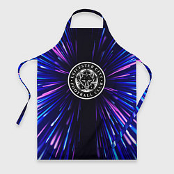 Фартук кулинарный Leicester City neon energy, цвет: 3D-принт