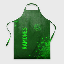 Фартук Ramones - green gradient вертикально