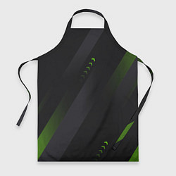 Фартук Color black green