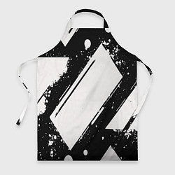 Фартук кулинарный Color black white, цвет: 3D-принт