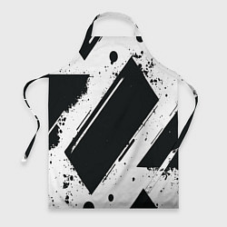 Фартук кулинарный Color black white, цвет: 3D-принт