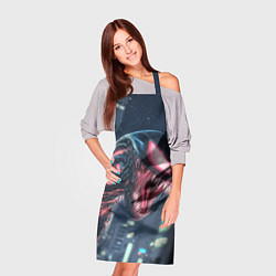 Фартук кулинарный Чужой в аниме стиле, цвет: 3D-принт — фото 2
