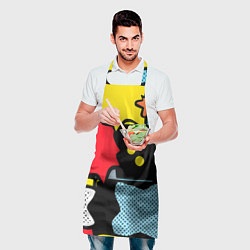 Фартук кулинарный Поп абстракция, цвет: 3D-принт — фото 2