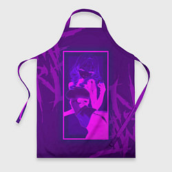 Фартук Anime girl neon