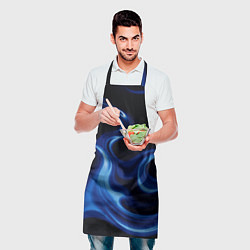 Фартук кулинарный Color blue smoke, цвет: 3D-принт — фото 2