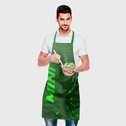 Фартук кулинарный Mini - green gradient вертикально, цвет: 3D-принт — фото 2
